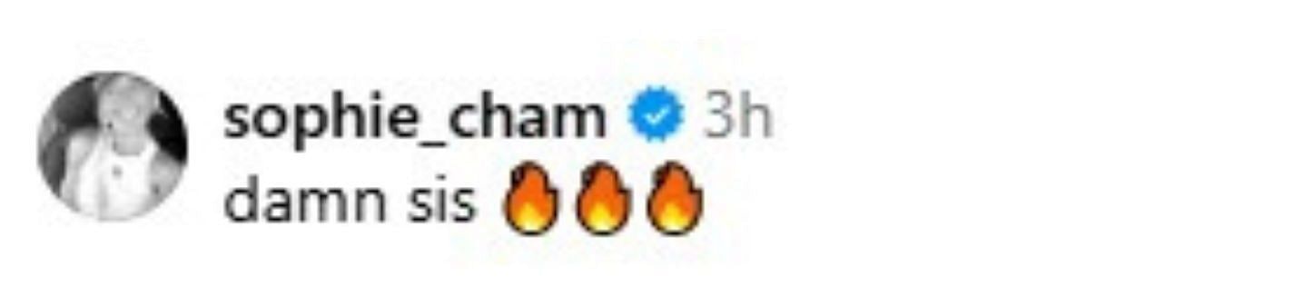Sophie Cunningham's reaction to Kalani Brown's pregame outfit.